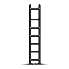 Simple Black Ladder Silhouette for Climbing and Achievement Concept