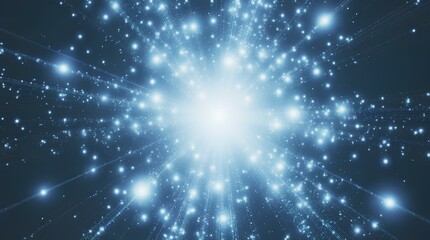 Obraz premium Abstract Digital Network with Dots and Lines on Dark Background, 3D Tech Wireframe Mesh for Data Visualization, Blockchain, Cyber System, AI Analysis or Futuristic Infographic Design Concept