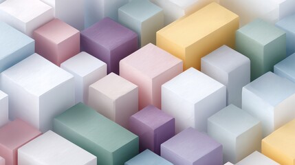 Fototapeta premium Colorful image of blocks in various colors and sizes