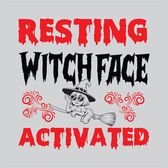 Obraz premium Resting Witch Face Activated Funny Design