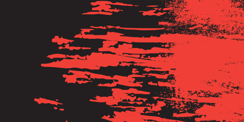 Grunge texture effect background. Distressed rough dark abstract textured. Black isolated on red. Graphic design element vintage style decoration concept grunge vector red black modern