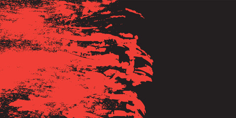 Grunge texture effect background. Distressed rough dark abstract textured. Black isolated on red. Graphic design element vintage style decoration concept grunge vector red black modern