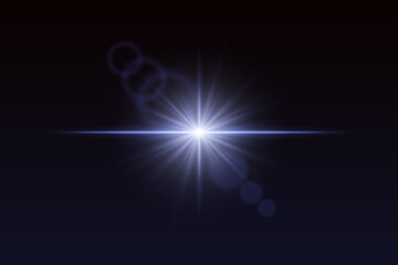 Soft light burst with glow beams and subtle flare rings. Central shine effect for magical visual scenes or transitions.