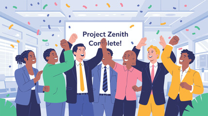 Celebrating Project Success A Diverse Team Achieves Milestone