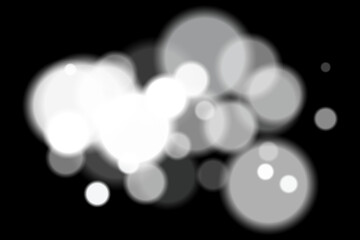 Colorful bokeh. Soft blurred circles in pink, blue, orange tones on dark background create dreamy abstract atmosphere with layered transparency and glowing effect.