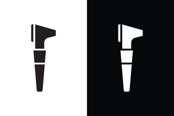 Otoscope icon vector on White Background ,Vector Art Illustration on white background.