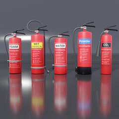 Fire Extinguisher 3D Model Pack – Realistic Safety Equipment