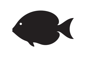 Blue Tang fish silhouette