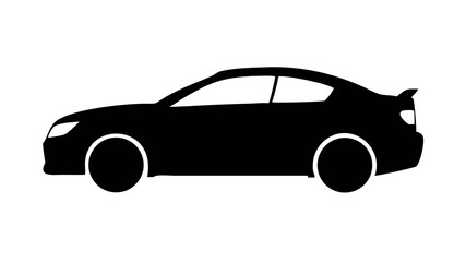 Fototapeta premium Sleek Coupe Silhouette Sporty Car Design Illustration