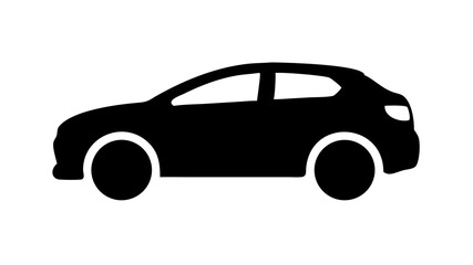 Fototapeta premium Sleek Car Silhouette Modern Vehicle Design Icon