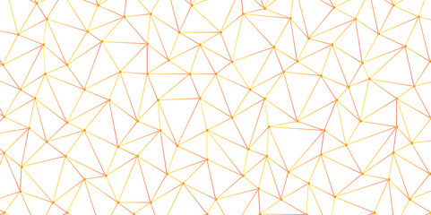 Abstract polygons plexus vector background, digital data visualization. Network geometry background. technology futuristic concept glowing orange on transparent background. Lines and Dots 