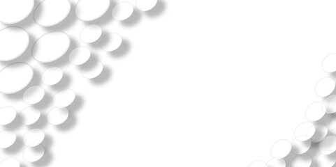 White golf balls with a pink floral vector design and bokeh effect