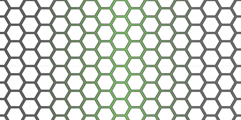 Abstract seamless pattern of hexagons forming a honeycomb grid design, ideal for technology or business vector backgrounds