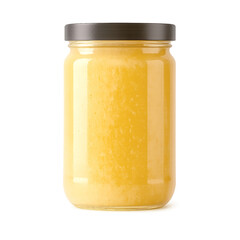 Isolated realistic food jar mockup