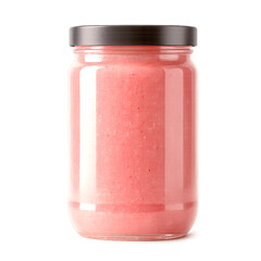 Isolated realistic food jar mockup