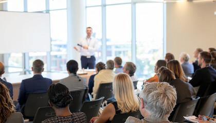 Obraz premium Speaker at Business convention and Presentation