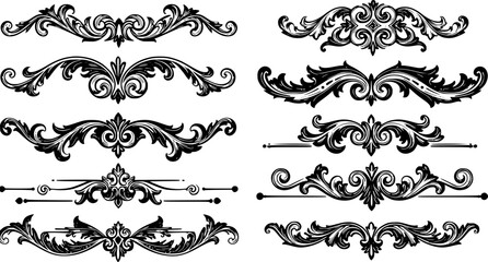 page divider, border design, ornate divider, vintage border, decorative separator