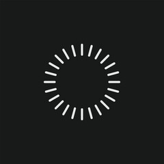 Digital Loading and Buffering Progress Icon for Website, App, and Video Player Interfaces