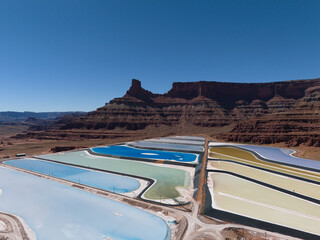 Potash Salt Pans and Dead Horse Point State Park in Moab Utah Desert Formations