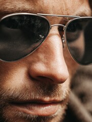 Stylish Aviator Sunglasses - Modern Metal Design