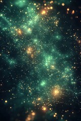 Obraz premium Abstract luminous network representation showcasing glowing nodes and interconnecting lines