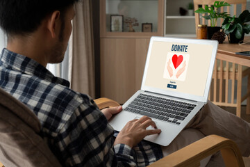Online donation platform offer modish money sending system for people to transfer on the internet