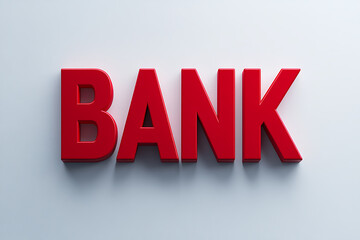 Fototapeta premium Close up shot of a bright red sign that says 