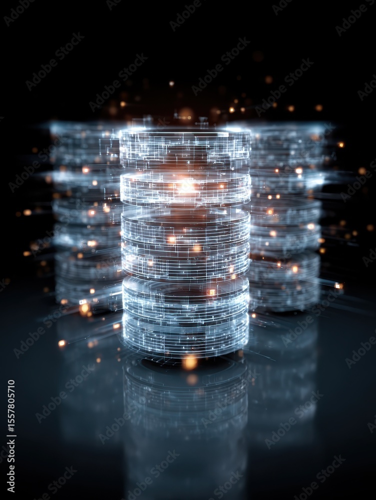 Poster backup storage data internet technology business concept. database storage cloud technology file dat