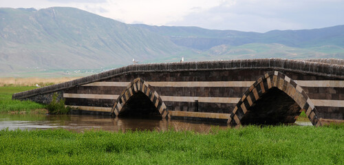 Located in Van, Turkey, the Bendi Mahi Bridge was built in the 13th century.