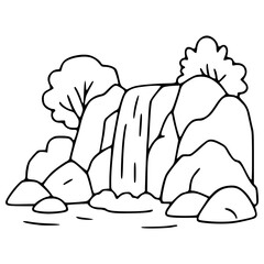 Waterfall landscape