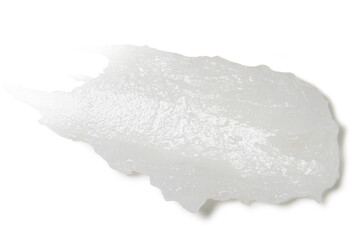 Fototapeta premium Elegant lotion smear with creamy texture on empty background