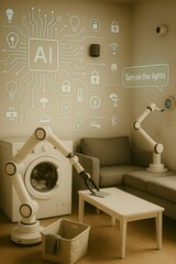 Smart Home Automation with AI and Robotic Assistance