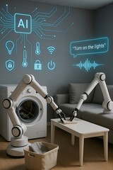 Smart Home Automation with AI and Robotic Assistance