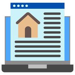 Front Page mini illustration flat color icon, use for journalist, broadcasting, news and media UI, UX kit, app and web development, digital or print.