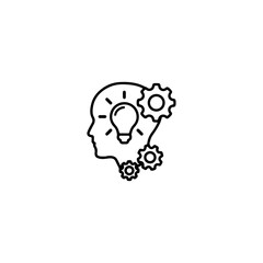 Idea icon flat vector design.