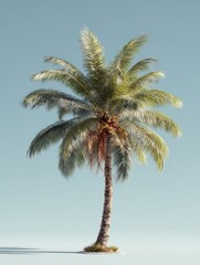 Obraz premium Young palm tree