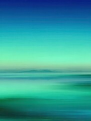 Obraz premium Smooth gradient of oceanic blues and greens with a subtle misty texture for a calming effect