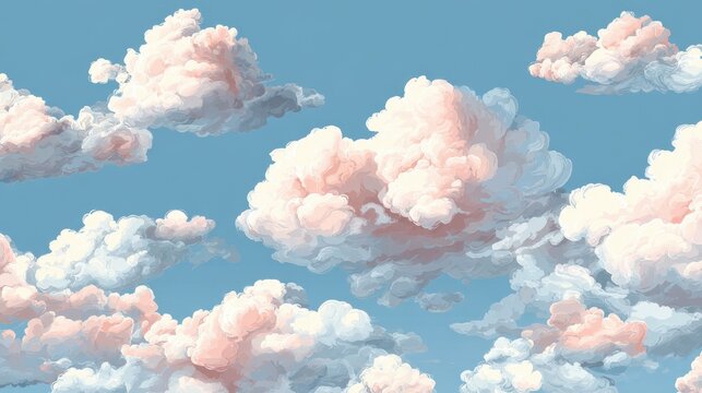 cute cloud seanless pattern