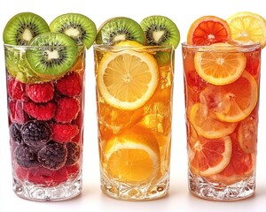Refreshing fruit infused iced tea drinks