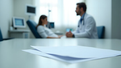 Realistic hospital environment with emphasis on documentation and professional care