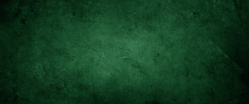 Green grunge concrete wall background