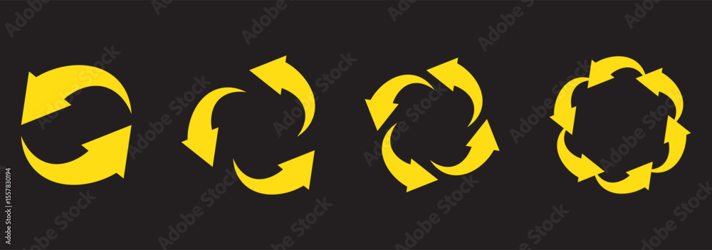 Fototapete circle arrow icon set. Blue circular arrow icon, refresh, reload arrow icon symbol sign. Blue Reload vector icon set. repeat vector. restart or reset sign. Repeat cycle symbol. Blue rotation arrow.