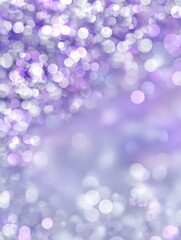 Soft, blurred bokeh background in shades of lavender and white, offering a tranquil space with ample room for creative text placement.