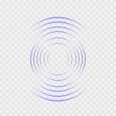 Wifi wave light effect. Png Radar sensor, beep technology, digital sign. Png Transparent neon circle symbol. wireless internet connection. Radar or sonar with wireless technology emitting