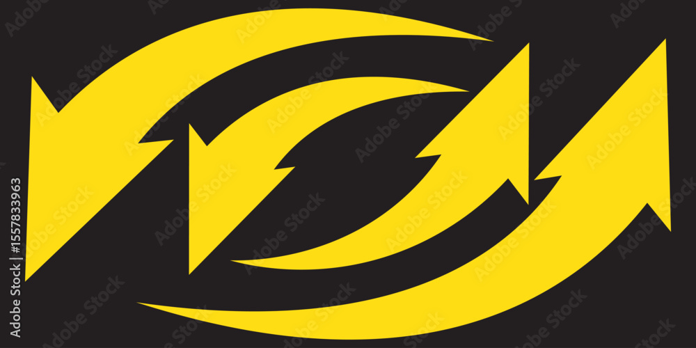 Poster curve arrow icon vector set. set of black long curve arrow for app and ui design. long up arrow icon