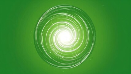 Mesmerizing green vortex, swirling white light. Motion graphics/backgrounds. - Powered by Adobe