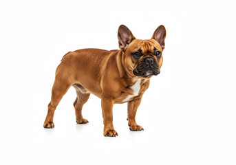 Obraz premium French bulldog on a white background
