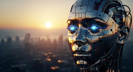 3d rendered illustration of a robot. Created using generative AI tools