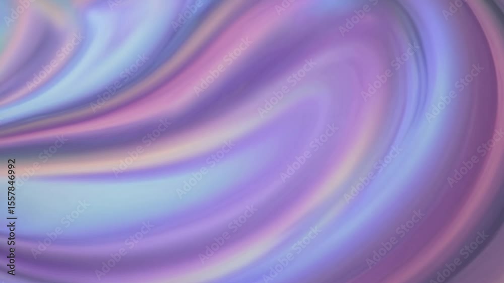 Poster smooth elegant iridescent holographic neon animation looping background with flowing lines and waves