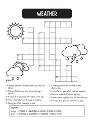 Animal crossword puzzle for kids